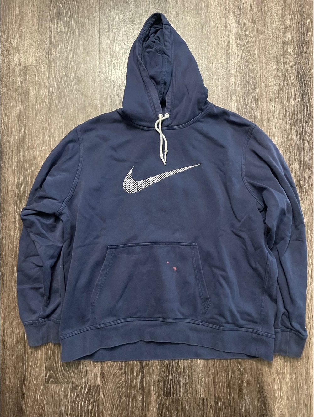 Nike Brick Pattern Center Swoosh Pullover Hoodie